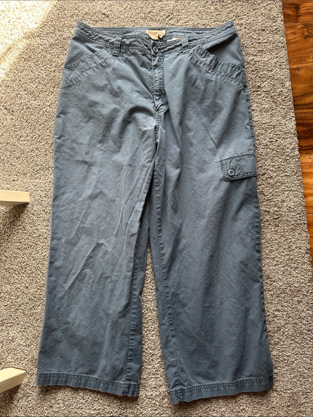Royal Robbins 100% Cotton Capri Pants - Slate Blue